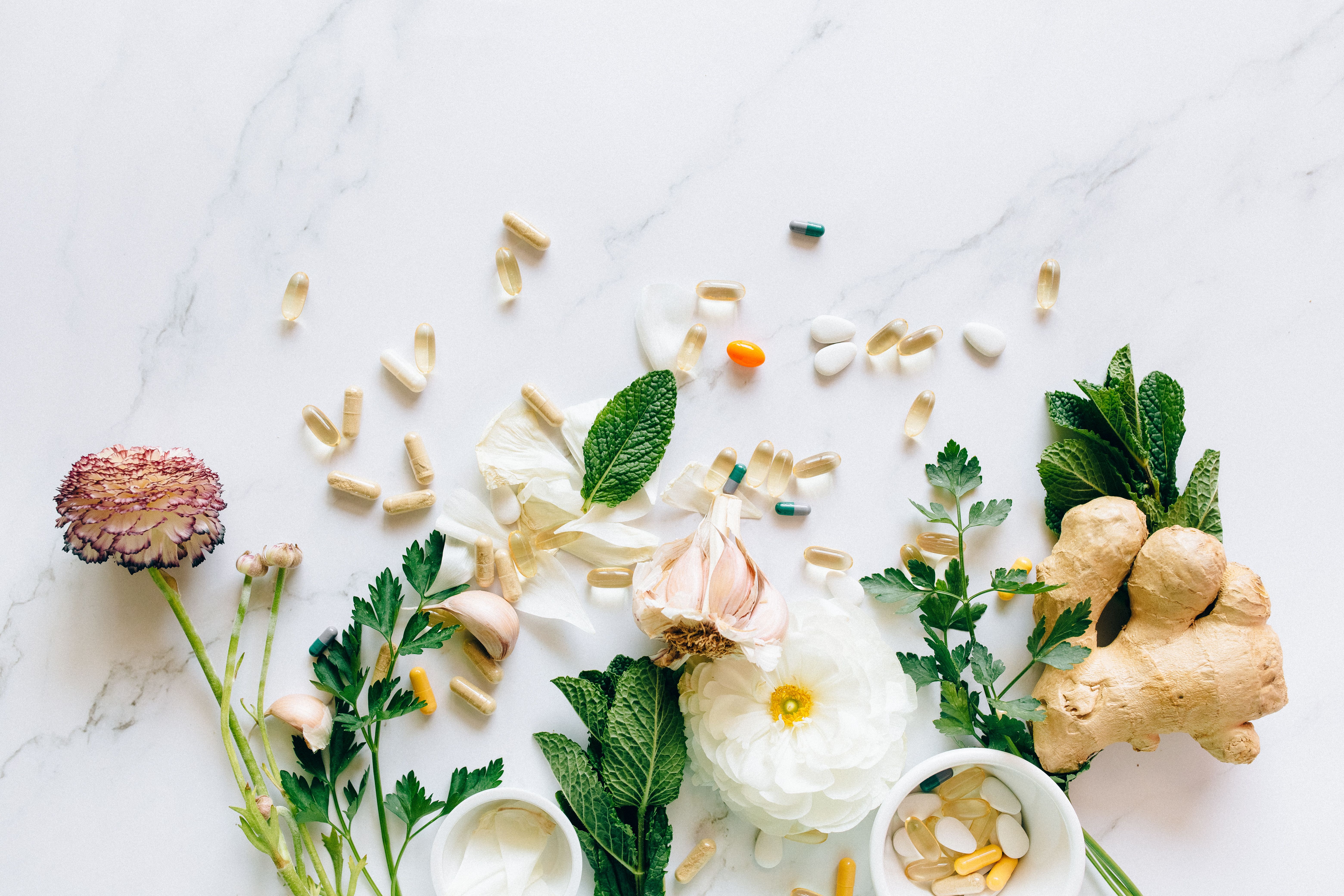 Therapeutic wellness products including herbal supplements, vitamins, minerals, and homeopathic remedies available at Theos Wellness