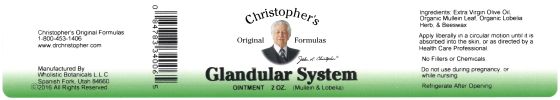 Glandular System Ointment 2 Oz