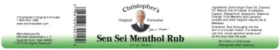 Sen Sei Menthol Rub Ointment 2 Oz