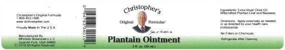 Plantain Ointment 2 Oz