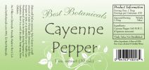Cayenne Pepper Extract 1 Oz. 40 Mhu