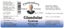 Glandular System Massage Oil 2 Oz