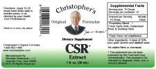 Csr Alcohol Extract 1 Oz