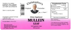 Mullein Leaf Capsule 100 Ct