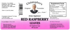 Red Raspberry Leaf Capsule 100 Ct