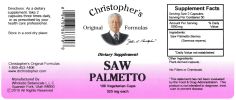 Saw Palmetto Berry Capsule 100 Ct