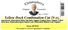 Yellow Dock Combination Cut 16 Oz