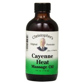 Cayenne Heat Massage Oil 4 Oz