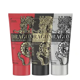 Dragon Pain Relieving Lotion Mixed (Red, Black & Gold) 3.4oz - Pack of 3