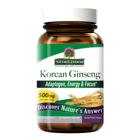 Nature's Answer - Korean Ginseng Root - 50 Vegetarian Capsules