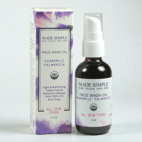 FACE WASH - Organic Vegan Chamomile Palmarosa