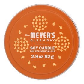 Mrs. Meyer's Clean Day - Soy Candle Tin Orange Clv - Case Of 8-2.9 Oz