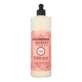 Mrs. Meyer's Clean Day - Dish Soap Liquid Rose - Case Of 6-16 Fz