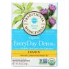 Traditional Medicinals Organic Everyday Detox Lemon Herbal Tea — 16 Tea Bags per Box (Case of 6)