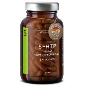 5-HTP 100mg with Vitamin B6 – Vegan Griffonia Seed Extract Capsules for Sleep & Mood Support – 120 Capsules (4-Month Supply) – Made in Germany