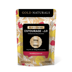 5 mg Entourage Δ9 Hemp Gummies – Utah Compliant, Full-Spectrum Calm & Relaxation - Size: 10 PACK; Flavor: Strawberry Lemonade