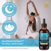 Valerian Root Tincture Liquid Extract – Extra Strength Nerve & Sleep Support Supplement, 2 fl oz