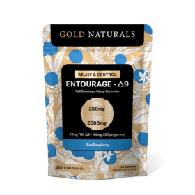 10mg Entourage Δ9 THC Gummies – Full-Spectrum Hemp Extract for Stress Relief, Relaxation & Sleep - Size: 25 PACK; Flavor: Blue Raspberry