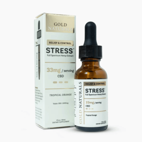 Stress Relief Tincture – Full-Spectrum Hemp Extract with CBD, CBN & CBG - Fast-Acting Natural Calm & Relaxation - Strength: Light; Size: 30 ML