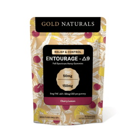 5 mg Entourage Δ9 Hemp Gummies – Utah Compliant, Full-Spectrum Calm & Relaxation - Size: 10 PACK; Flavor: Cherry Lemon