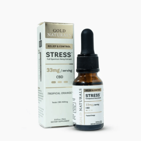 Stress Relief Tincture – Full-Spectrum Hemp Extract with CBD, CBN & CBG - Fast-Acting Natural Calm & Relaxation - Strength: Light; Size: 15 ML