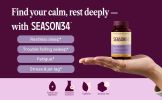 SEASON34 Menopause & Perimenopause Sleep Support for Women 40+ | Night Sweats & Hot Flash–Related Awakenings | Stay Cool All Night & Wake Refreshed |