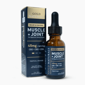 Muscle & Joint Relief Hemp Tincture – Full-Spectrum CBD + CBG + CBN - Fast-Acting Pain Support, Recovery Boost - Size: 30 ML; Strength: Light