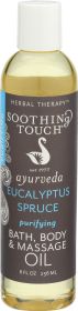 Eucalyptus Spruce Bath, Body & Massage Oil – Ayurvedic Blend for Relaxation, Respiratory Support & Cold Relief – 8oz, 1 Gallon & 5 Gallon Options