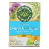 Traditional Medicinals Organic Everyday Detox Lemon Herbal Tea — 16 Tea Bags per Box (Case of 6)