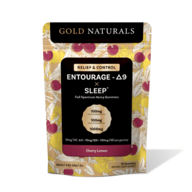 10mg Entourage THC Sleep Gummies – Full-Spectrum Hemp for Deep, Restful Sleep & Relaxation - Size: 10 PACK; Flavor: Cherry Lemon