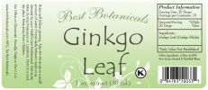 Ginkgo Leaf Extract 1 Oz