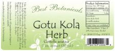 Gotu Kola Herb Extract 1 Oz