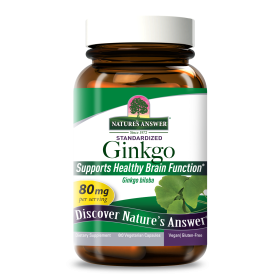 Nature's Answer - Ginkgo Leaf Extract - 60 Vegetarian Capsules