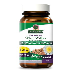Nature's Answer - White Willow With Feverfew - 60 Vcaps
