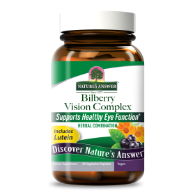 Nature's Answer - Bilberry Vision Complex Plus Lutein - 60 Vegetarian Capsules