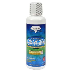 Oxylife Stabilized Oxygen With Colloidal Silver And Aloe Vera Mountain Berry - 16 Fl Oz