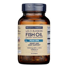Wiley's Finest Peak EPA Fish Oil 1000 mg – 60 Softgels