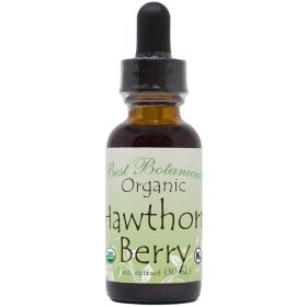 Organic Hawthorn Berry Extract 1 Oz