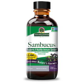 Nature's Answer - Sambucus Nigra Black Elder Berry Extract - 4 Fl Oz