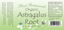 Organic Astragalus Root Alcohol Extract 1 Oz
