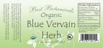 Organic Blue Vervain Herb Extract 1 Oz