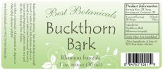 Organic Buckthorn Bark Extract 1 Oz