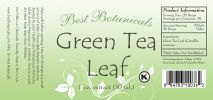 Organic Green Tea Leaf Extract 1 Oz