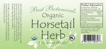 Organic Horsetail Herb Extract 1 Oz