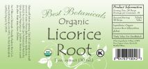 Organic Licorice Root Extract 1 Oz