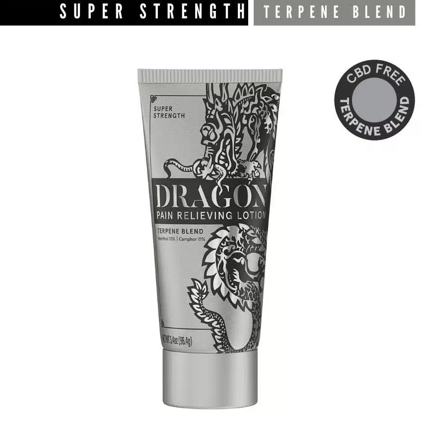 Dragon Pain Relief Lotion, Super Strength Terpene Blend, 3.4 oz