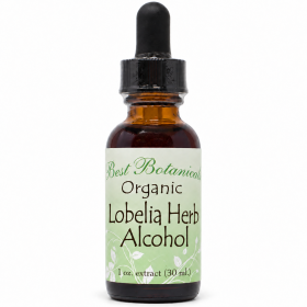 Organic Lobelia Herb Alcohol Extract 1 Oz