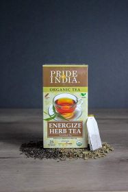 Pride of India Organic Energize Ayurveda Tea — 25 Tea Bags