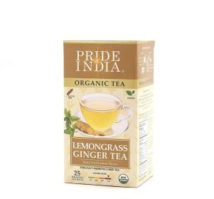 Pride of India Organic Lemongrass Tea (Decaf) — 25 Tea Bags