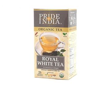 Pride of India Organic Royal White Tea — 25 Tea Bags
